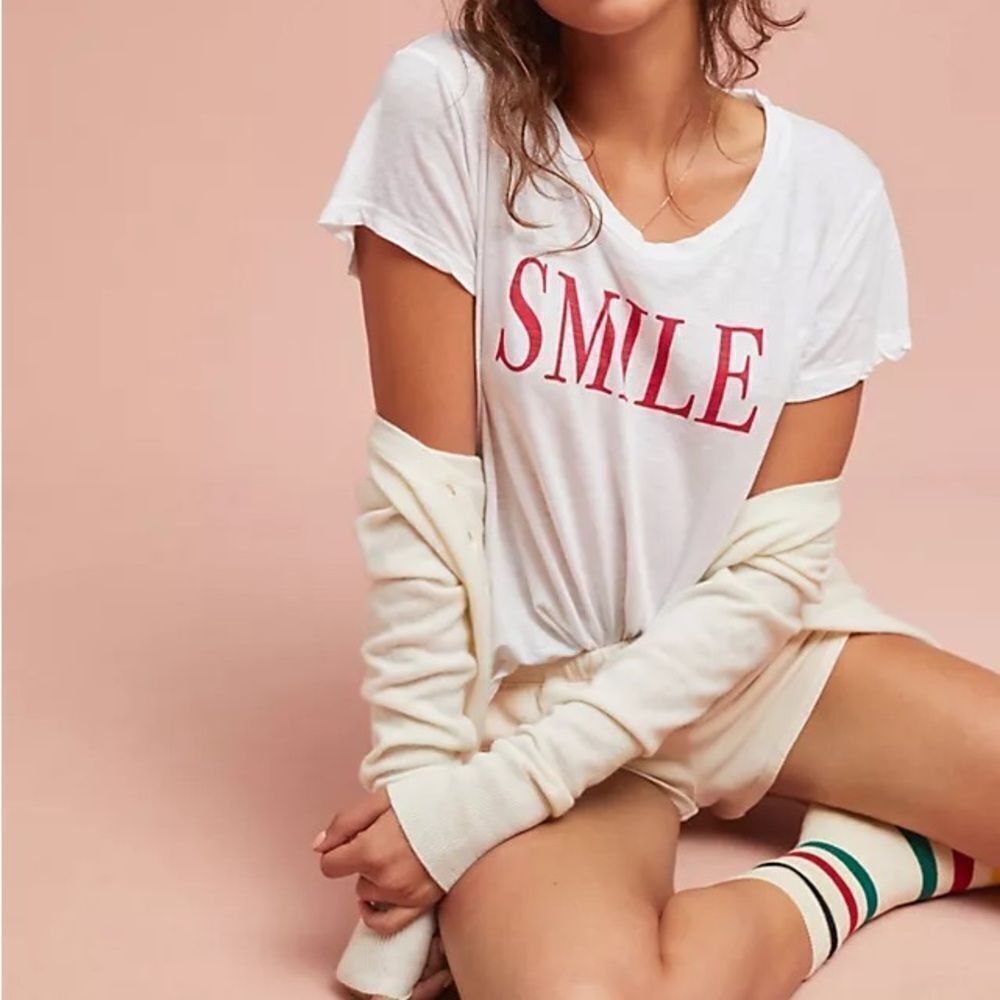 Anthropologie Sundry Smile Tee